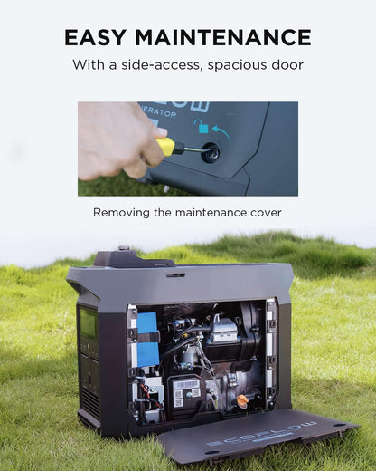 1800W Dual Fuel Smart Generator with Both LPG and Gas Powered Support, Smart Control, for Home Battery Backup, Emergency, Applicable for DELTA Pro/Delta Max/Delta 2/DELTA 2 Max