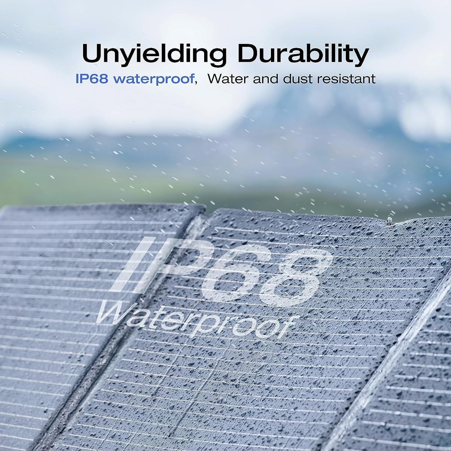 220Watt Bifacial Foldable Solar Panel, Complete with Adjustable Kickstand, Waterproof IP68 & Durable for off the Grid Living
