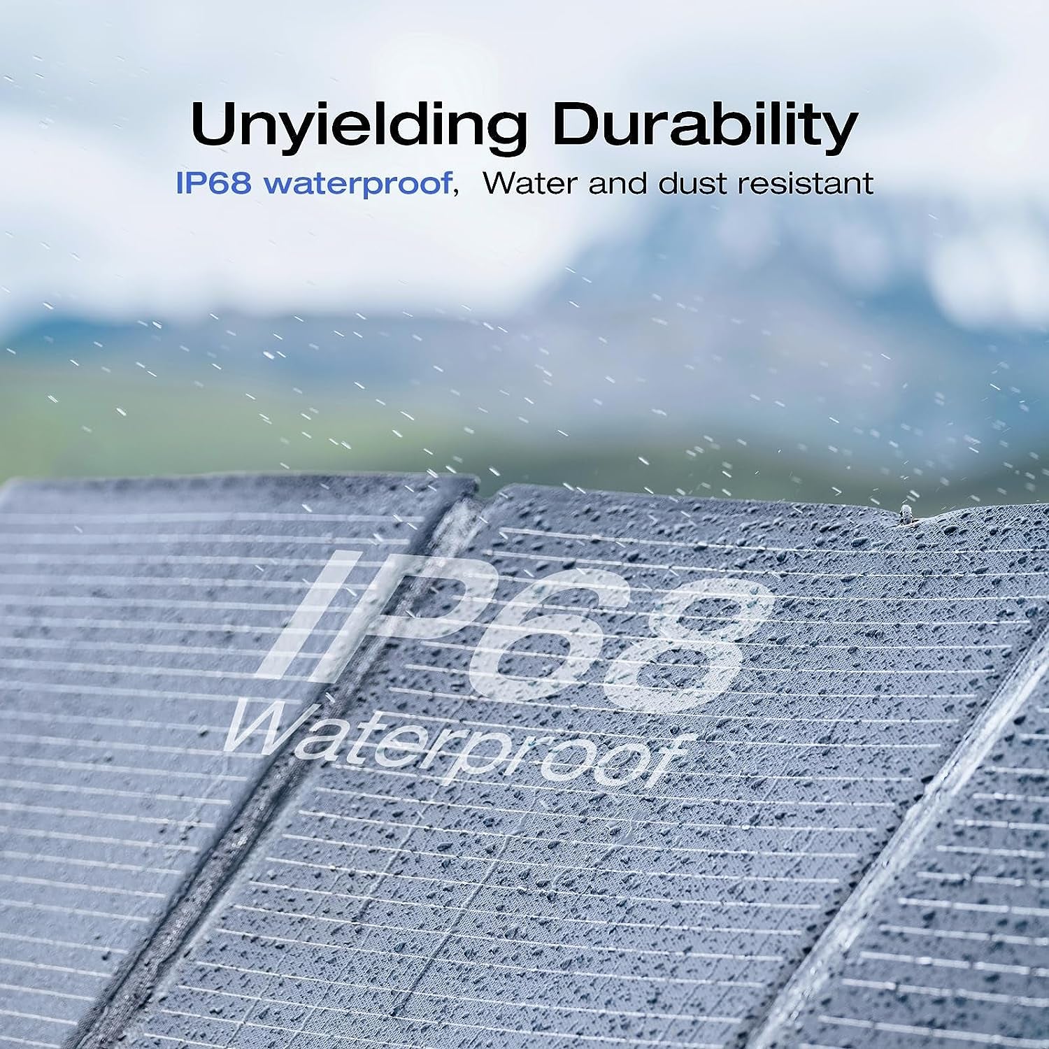 220Watt Bifacial Foldable Solar Panel, Complete with Adjustable Kickstand, Waterproof IP68 & Durable for off the Grid Living