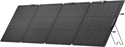 220 Watt Portable Solar Panel, 25% High Conversion Efficiency N-Type Solar Cell, Nextgen Foldable Solar Panel with Adjustable Kickstand, IP68 Waterproof for Camping RV off Grid System