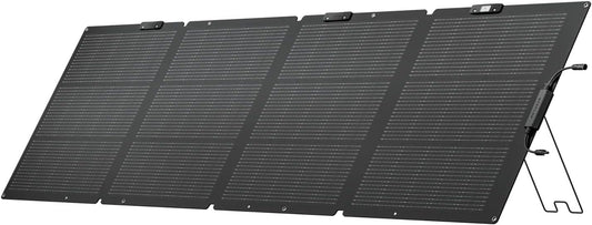220 Watt Portable Solar Panel, 25% High Conversion Efficiency N-Type Solar Cell, Nextgen Foldable Solar Panel with Adjustable Kickstand, IP68 Waterproof for Camping RV off Grid System
