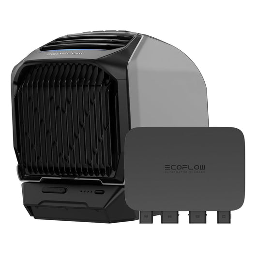 800W Alternator Charger with WAVE 2 Portable Air Conditioner & Add-On Battery, 3-In-1 Fast DC-DC Charger, Vehicle Battery Charger & Jump Starter 8× Faster than Cigarette Chargers