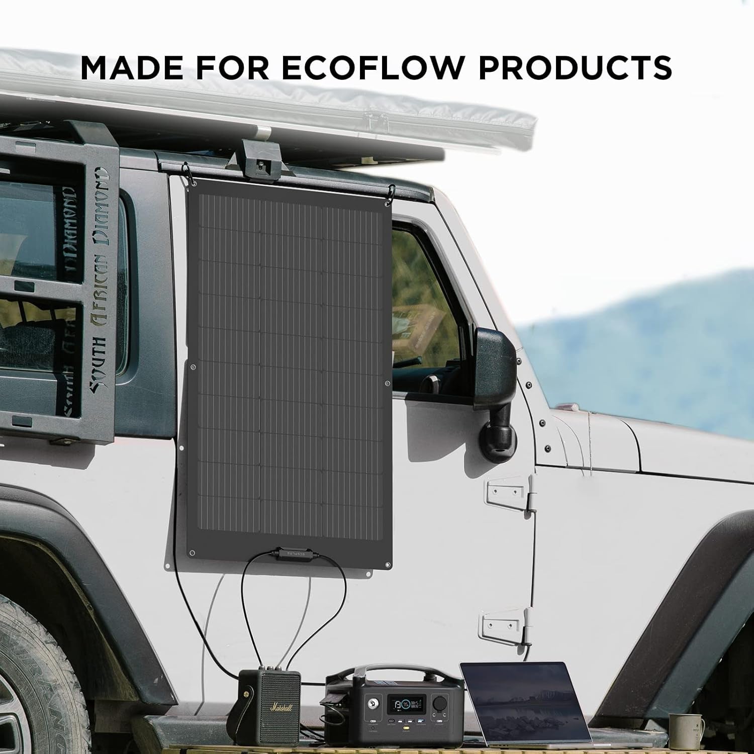 100W Flexible Solar Panel with High Efficiency Solar Modules, IP68 Waterproofing, Ideal for Off-Grid Solar Panel Kits, PV Charging, Power Kits & Ecosystem