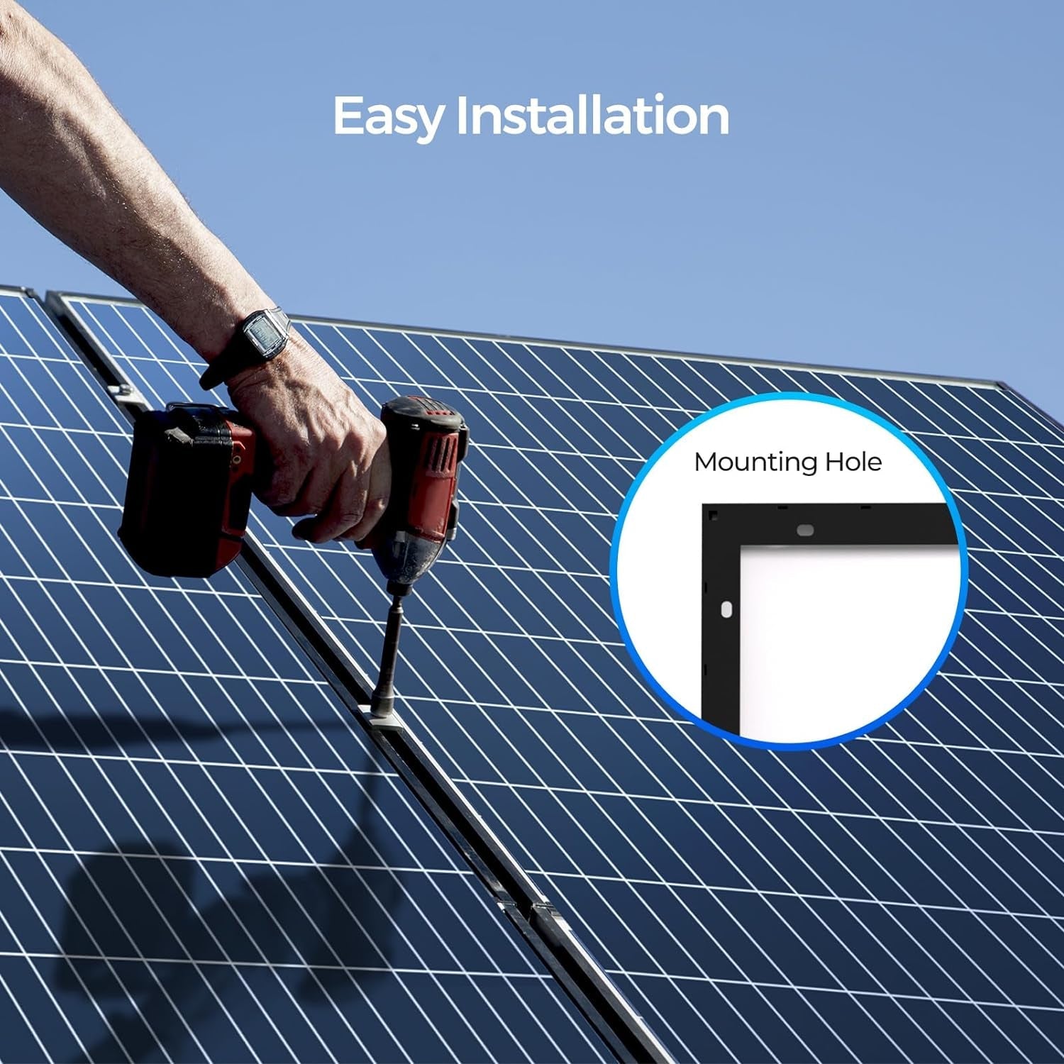 2Pcs 320W Solar Panels 24V Monocrystalline On/Off Grid 640W for RV Boat Shed Farm Home House Rooftop Residential Commercial House, 2 Pieces