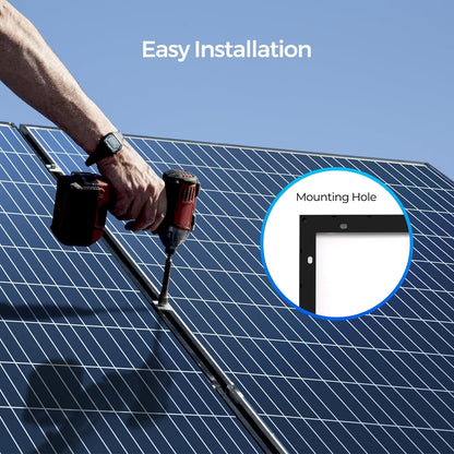 2Pcs 320W Solar Panels 24V Monocrystalline On/Off Grid 640W for RV Boat Shed Farm Home House Rooftop Residential Commercial House, 2 Pieces