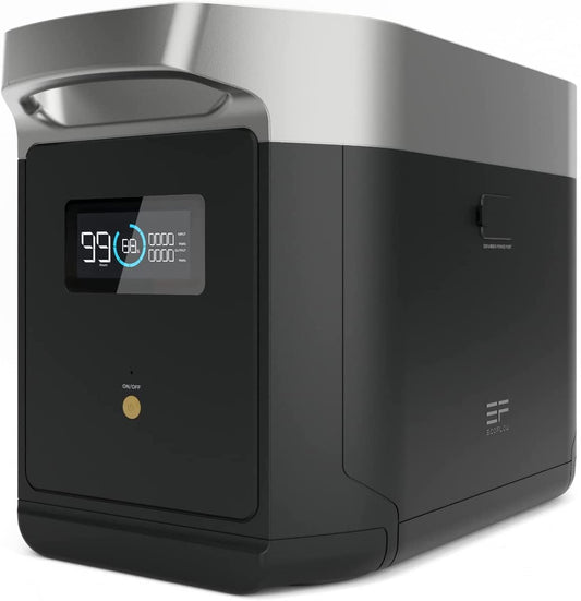 DELTA Max Smart Portable Extra Battery, 2016Wh Capacity, Expand (1600/2000) up to 5644/6048Wh, Fast Charging, Expand DELTA 2 up to 3Wh for Home Backup