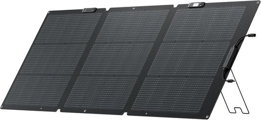 160 Watt Portable Solar Panel for Power Stations, 25% High Conversion Efficiency Foldable Solar Panel with Adjustable Kickstand IP68 Waterproof for Outdoor Camping RV, Nextgen Version