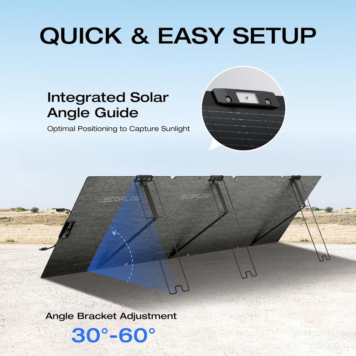 220 Watt Portable Solar Panel, 25% High Conversion Efficiency N-Type Solar Cell, Nextgen Foldable Solar Panel with Adjustable Kickstand, IP68 Waterproof for Camping RV off Grid System