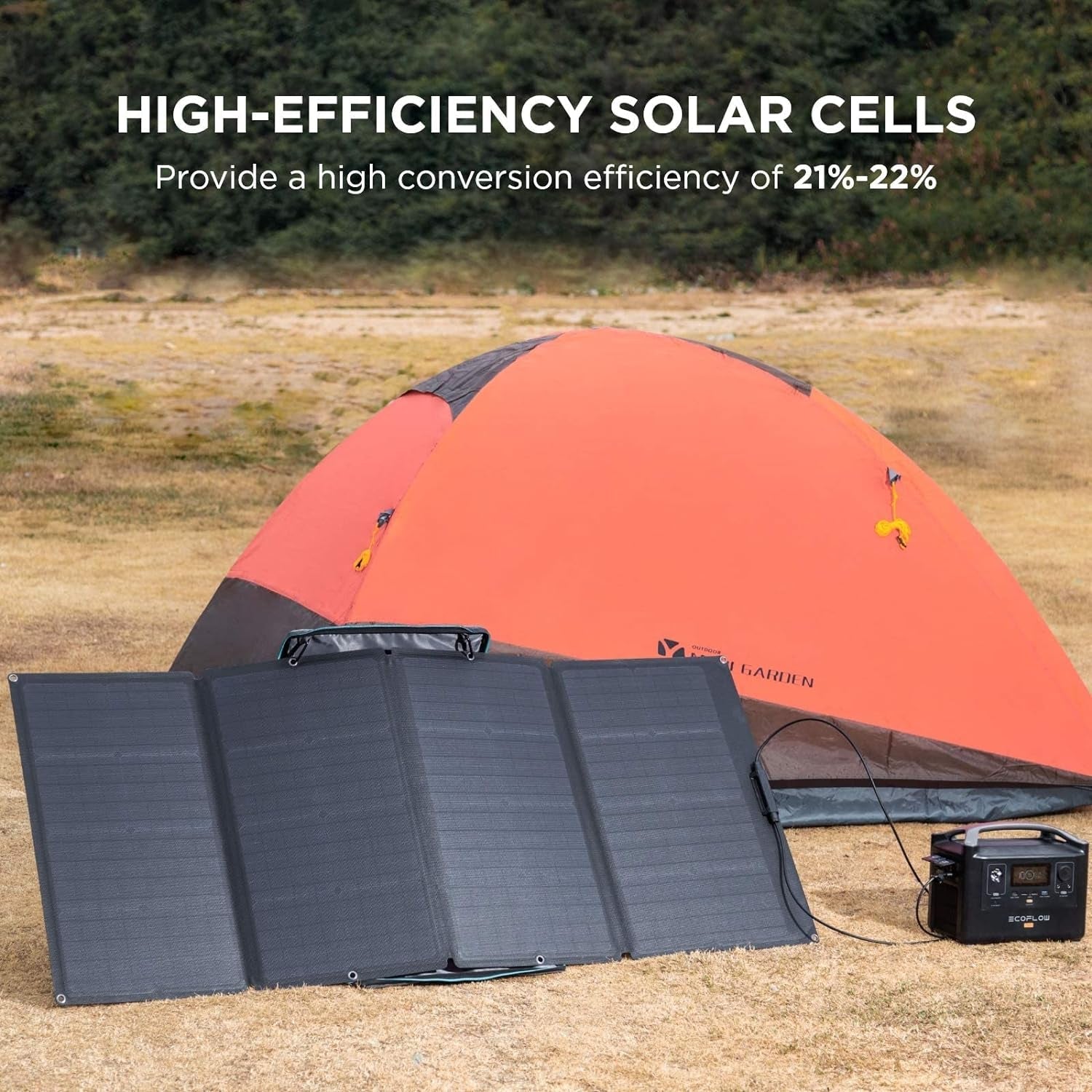 Solar Generator RIVER Pro, 720Wh Portable Power Station with 160W Solar Panel, Power Multiple Devices, Recharge 0-80% within 1 Hour, for Camping, RV, Outdoors, Off-Grid