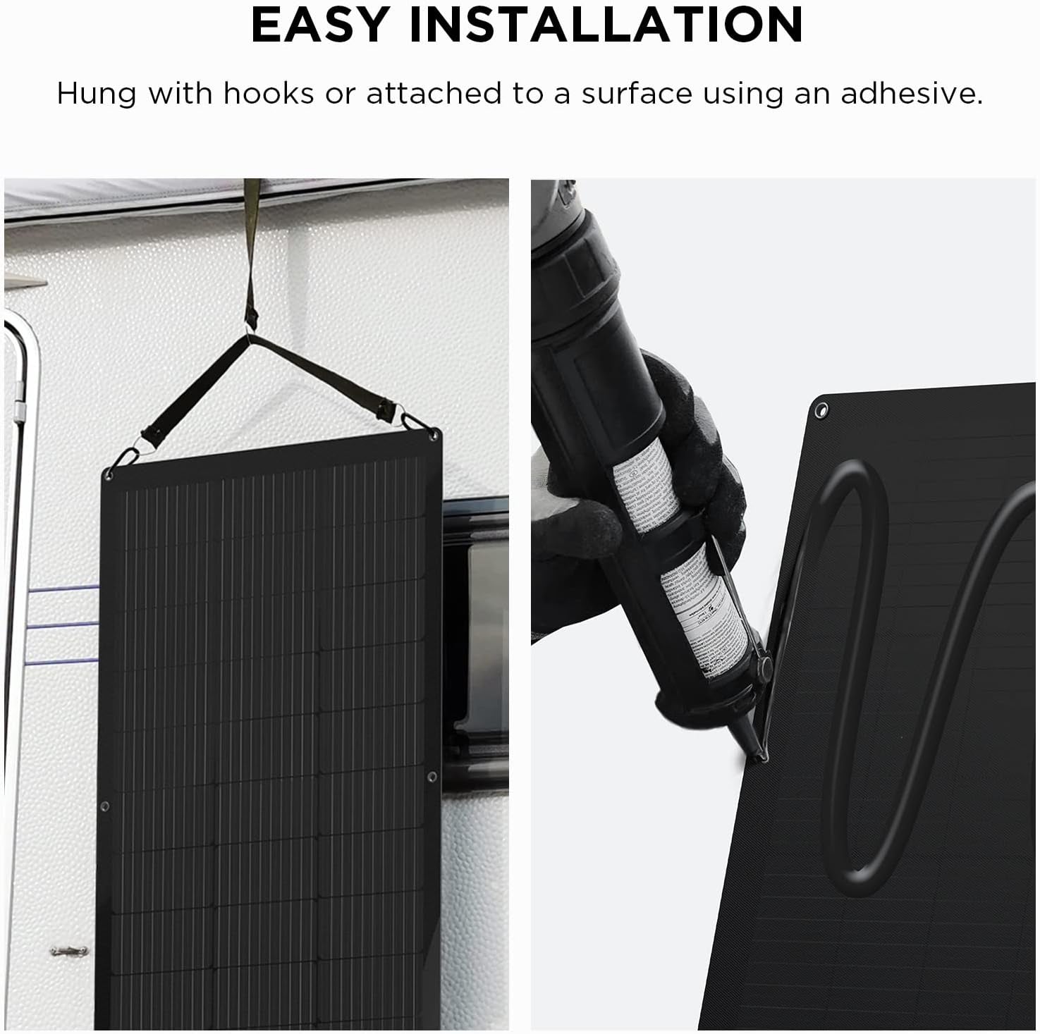 100W Flexible Solar Panel with High Efficiency Solar Modules, IP68 Waterproofing, Ideal for Off-Grid Solar Panel Kits, PV Charging, Power Kits & Ecosystem