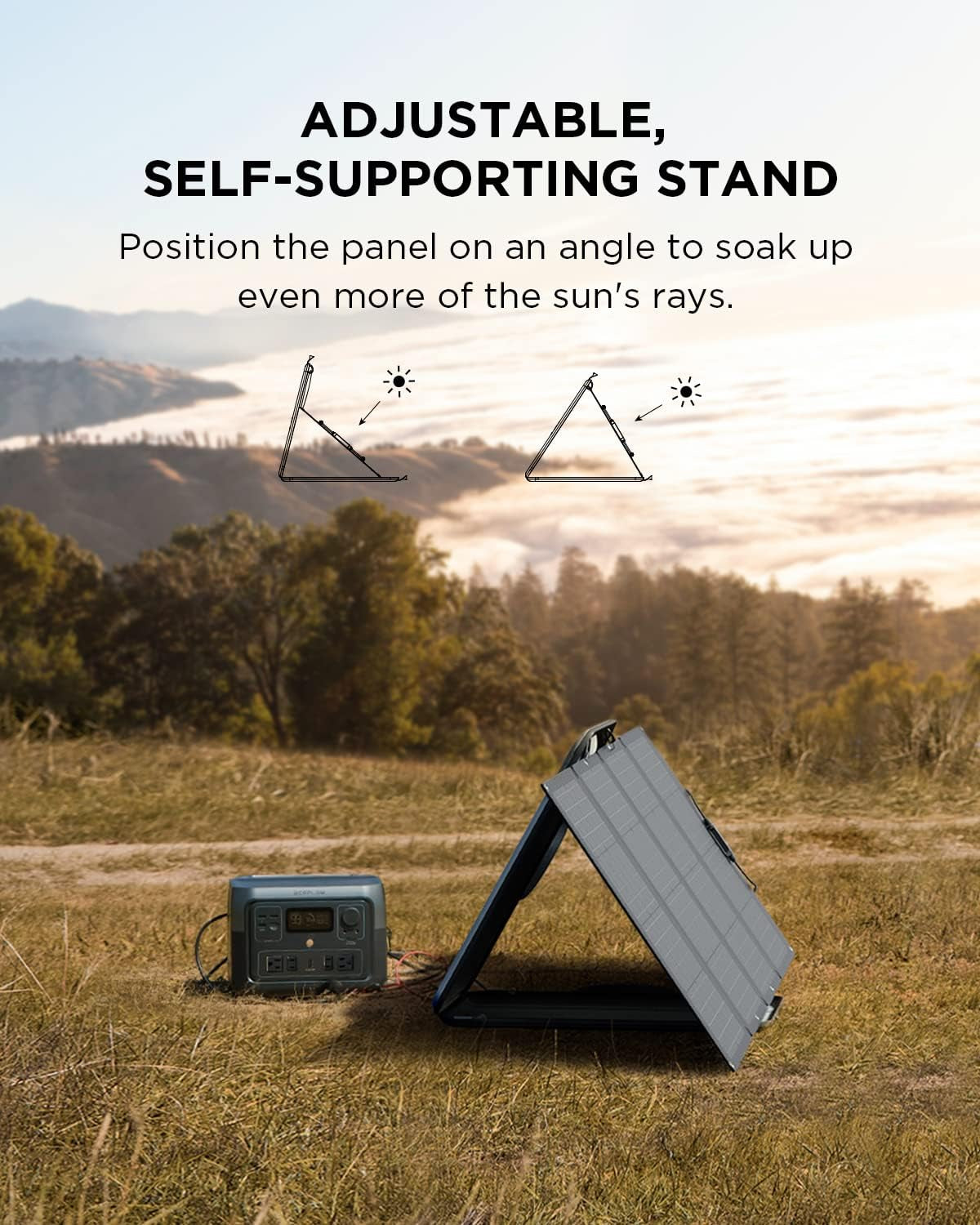 RIVER 2 Max Solar Generator 512Wh Long-Life Lifepo4 Portable Power Station& 160W Solar Panel for Home Backup Power, Camping & Rvs 100% Charged in 60M with 3000+ Cycles & up to 1000W Output