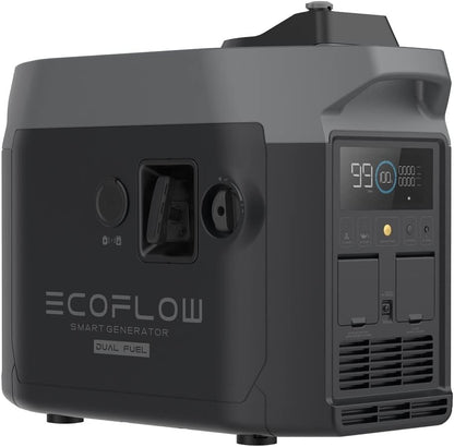 1800W Dual Fuel Smart Generator with Both LPG and Gas Powered Support, Smart Control, for Home Battery Backup, Emergency, Applicable for DELTA Pro/Delta Max/Delta 2/DELTA 2 Max