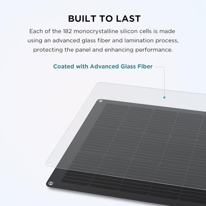 100W Flexible Solar Panel with High Efficiency Solar Modules, IP68 Waterproofing, Ideal for Off-Grid Solar Panel Kits, PV Charging, Power Kits & Ecosystem