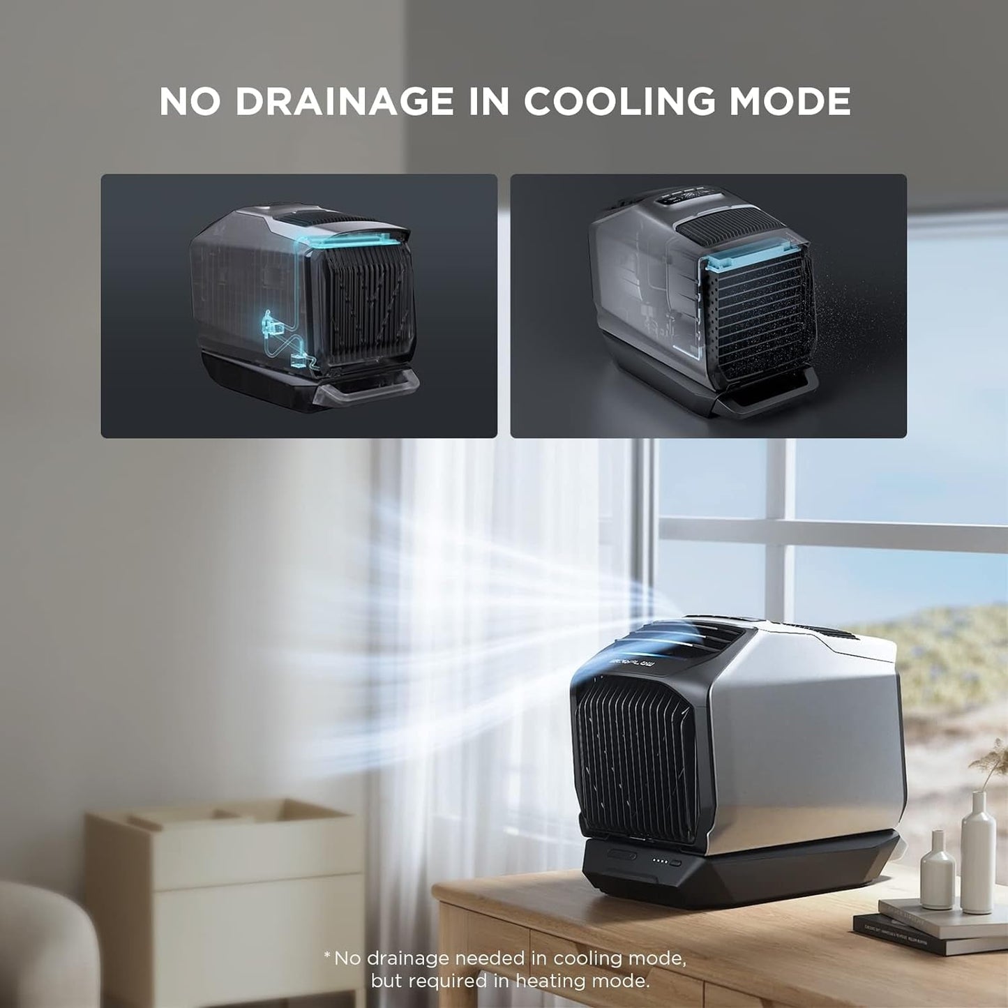 WAVE 2 Portable Air Conditioner, Air Conditioning Unit with Heat, Portable AC for Outdoor Tent Camping/Rvs or Home Use (Battery Not Included)