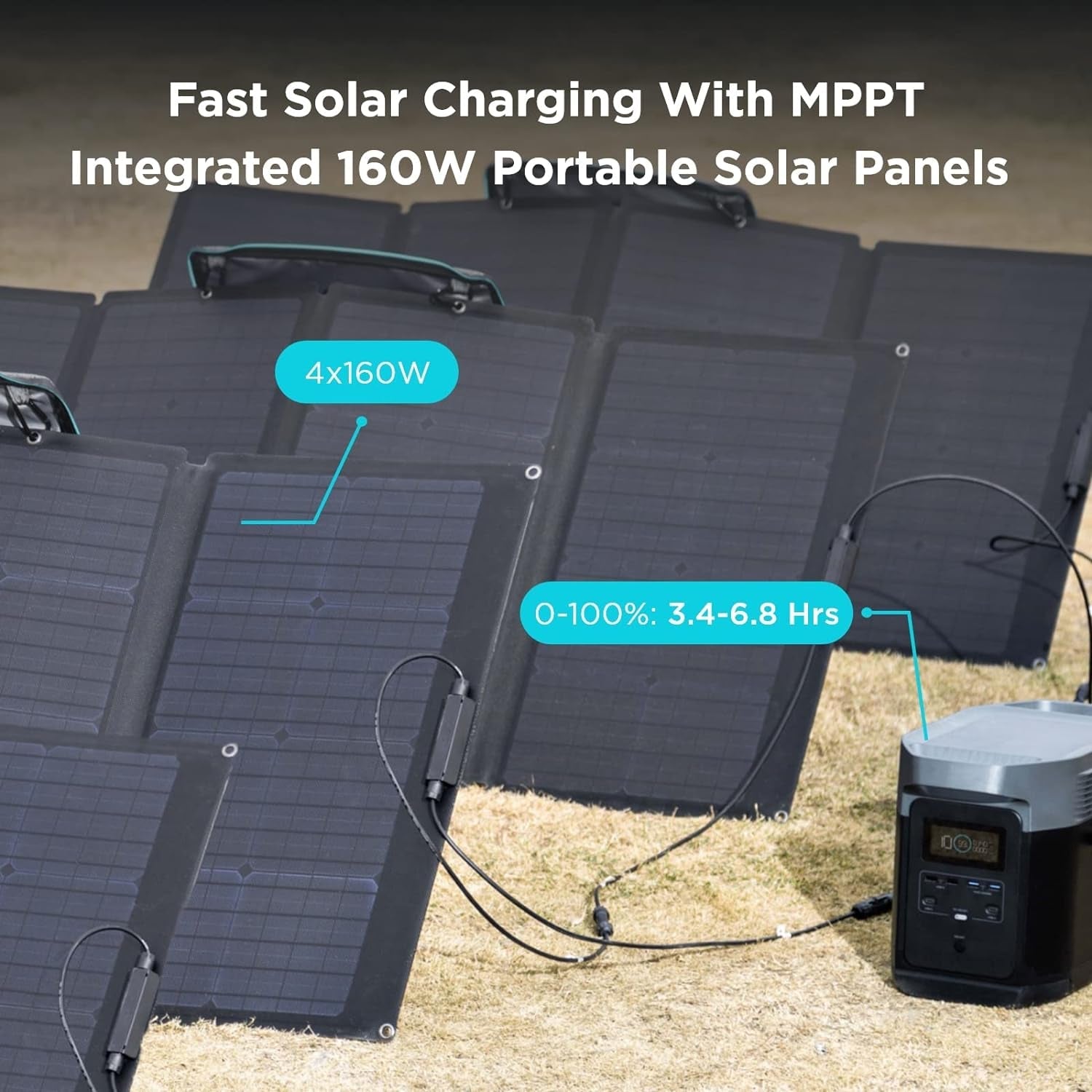 DELTA Max (1600) Portable Power Station, 1612Wh Expandable Capacity with 6 X 2000W (5000W Surge) AC Outlets, Solar Generator for Home Backup, Emergency, Outdoor Camping or RV Travel
