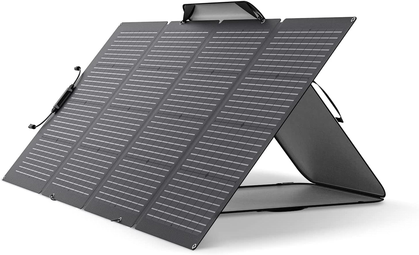 220Watt Bifacial Foldable Solar Panel, Complete with Adjustable Kickstand, Waterproof IP68 & Durable for off the Grid Living