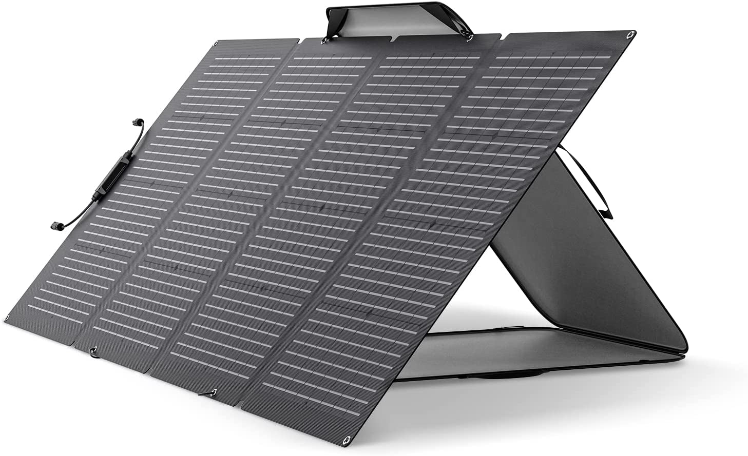 220Watt Bifacial Foldable Solar Panel, Complete with Adjustable Kickstand, Waterproof IP68 & Durable for off the Grid Living