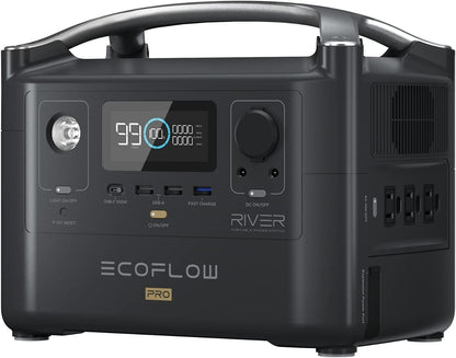 RIVER Pro Portable Power Station 720Wh, Power Multiple Devices, Recharge 0-80% within 1 Hour, for Camping, RV, Outdoors, Off-Grid