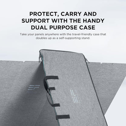 400W Portable Solar Panel, Foldable & Durable, Complete with an Adjustable Kickstand Case, Waterproof IP68 for Outdoor Adventures